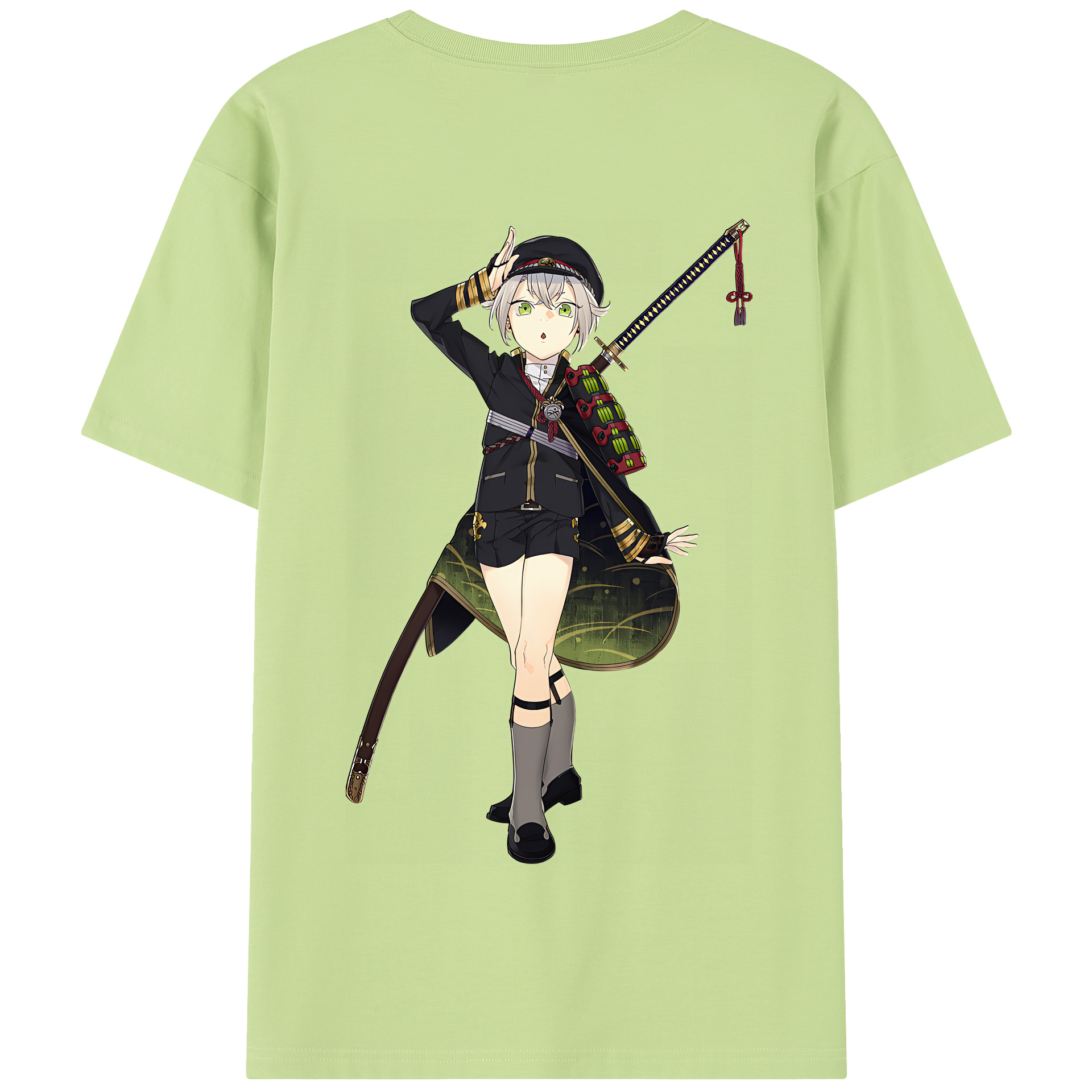 （画像用） 刀剣乱舞 Touken Ranbu 綿100％半袖Tシャツ（背面プリント）